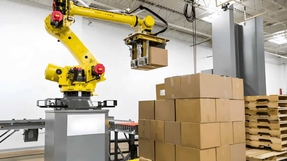 Ứng dụng tự động hóa và xu hướng phát triển hiện nay 5 Ứng dụng tự động hóa trong việc đóng gói và xếp pallet