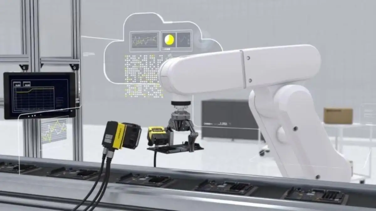 Robot công nghiệp định vị vật thể bằng thị giác máy
