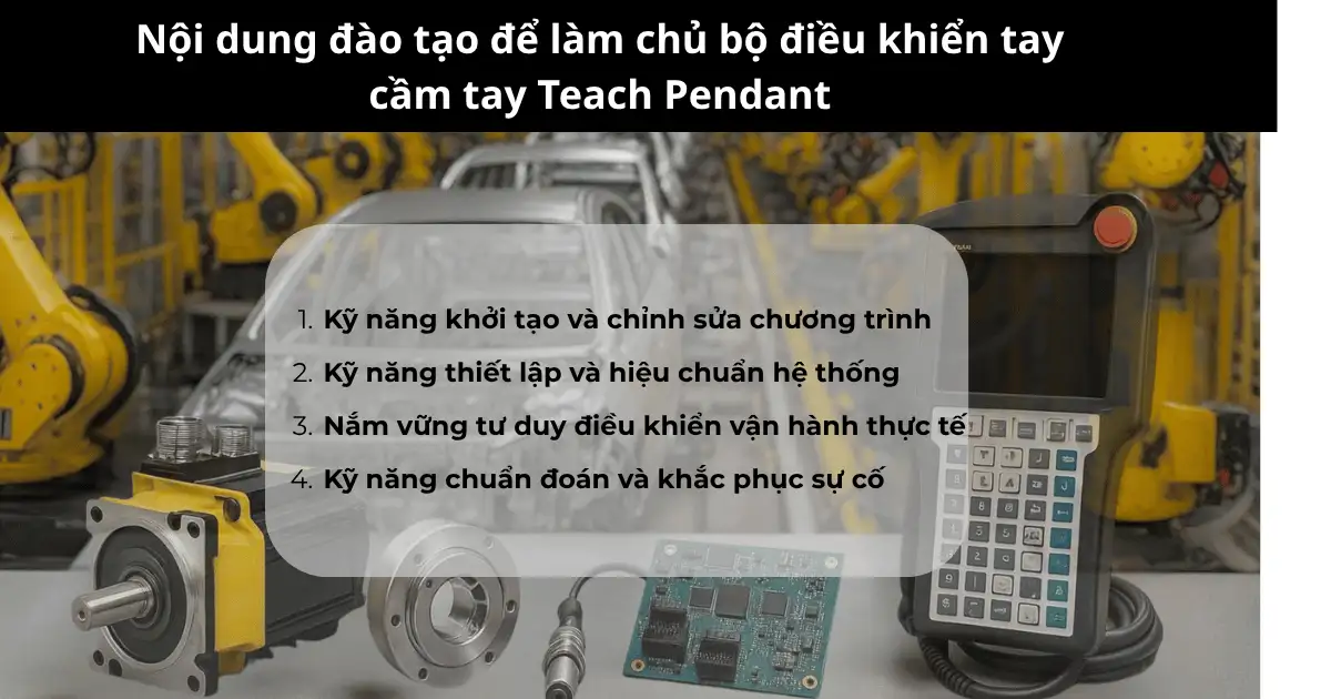 Nội dung đào tạo để làm chủ bộ điều khiển tay cầm tay Teach Pendant