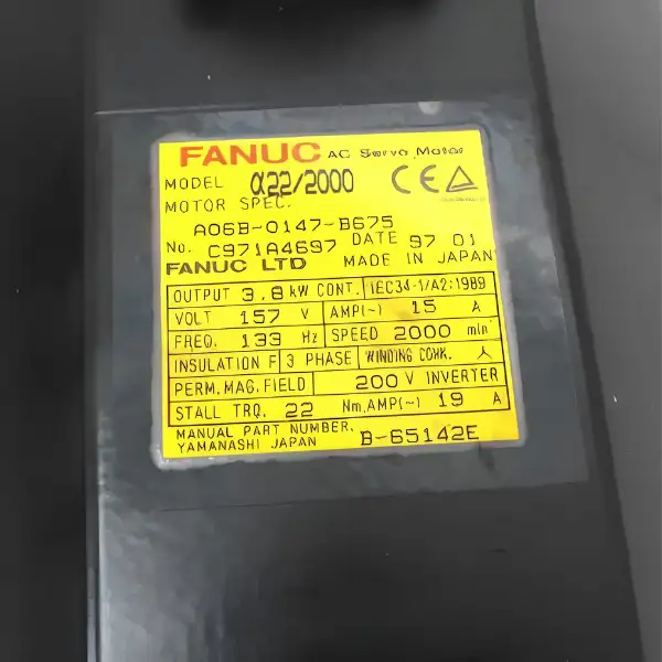 Động cơ AC Robot Fanuc A06B-0147-B675 3 Động cơ Servo AC Fanuc A06B-0147-B675