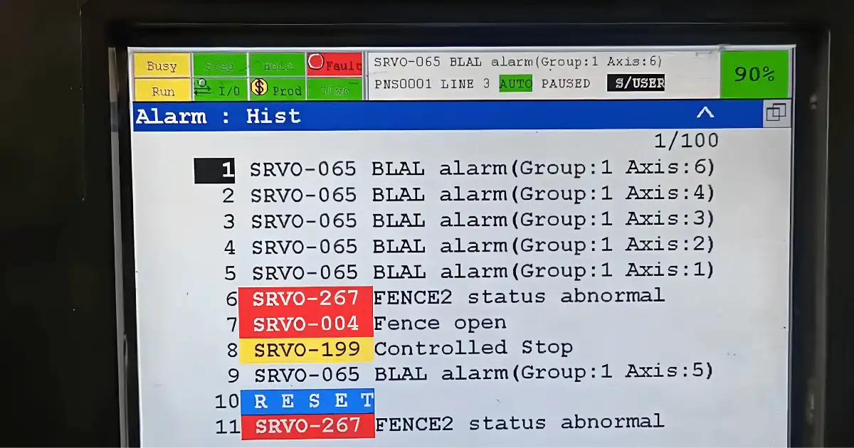 Khắc phục mất dữ liệu mastering trên Fanuc