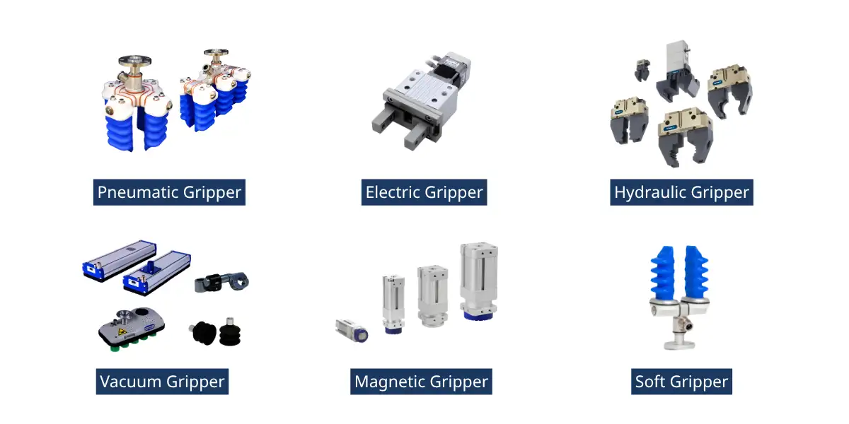 Các loại tay gắp robot công nghiệp phổ biến